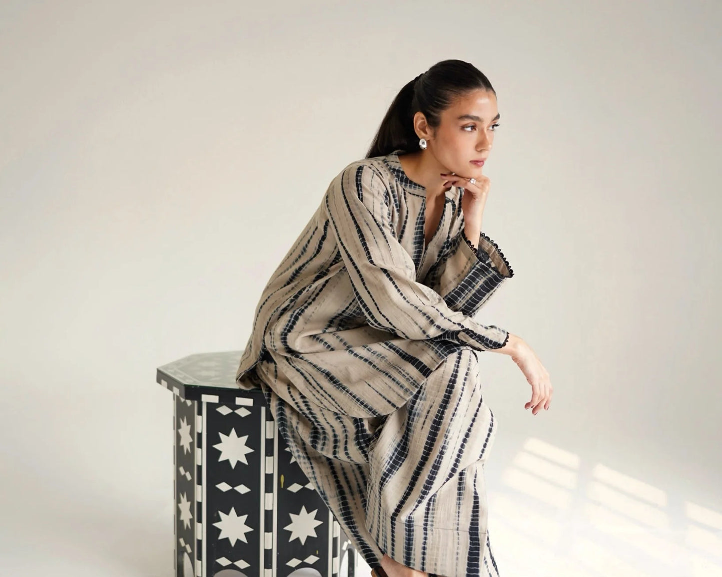 Stripe {farshi shalwar}