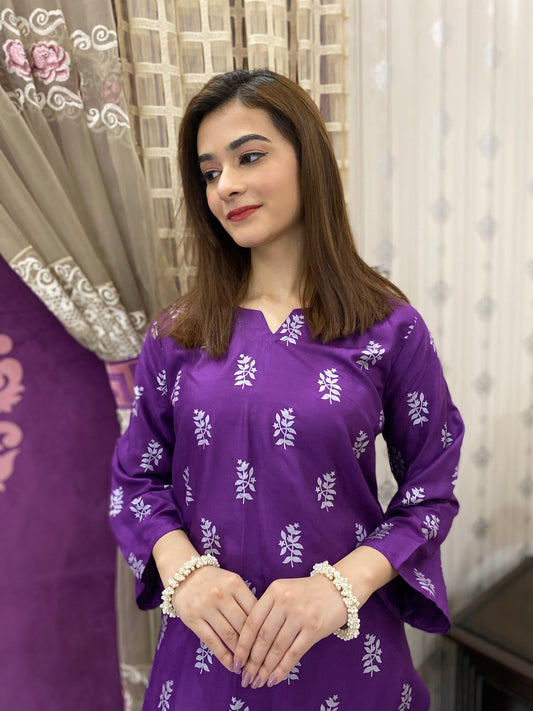 Saleha Printed Co-Ords – Stylish Print with a Touch of Elegance