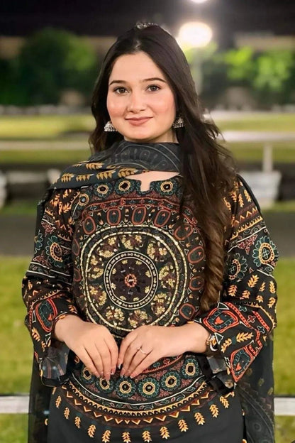 MATKA Mirror Work 2 Pc Stitched Dress