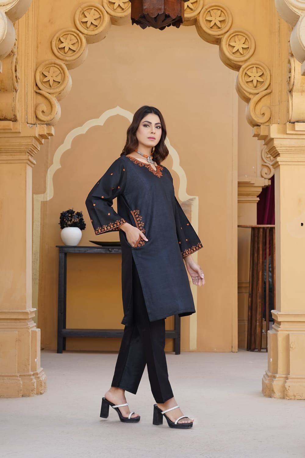 Anaya POCKET Embroidered 2Pc Stitched