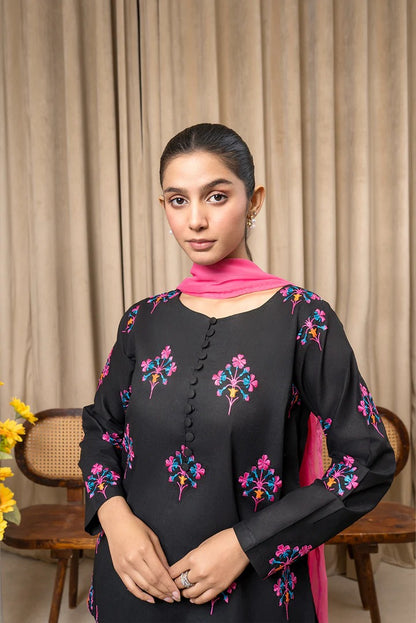 Meer- Embroidery Co-Ords 3 Pc Set