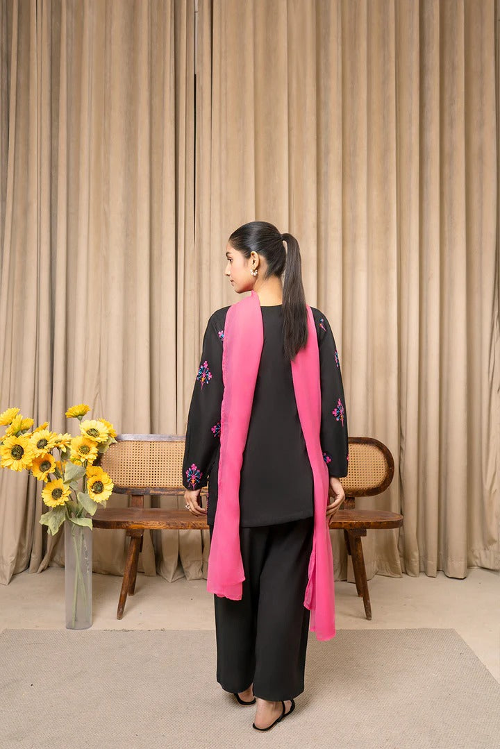 Meer- Embroidery Co-Ords 3 Pc Set