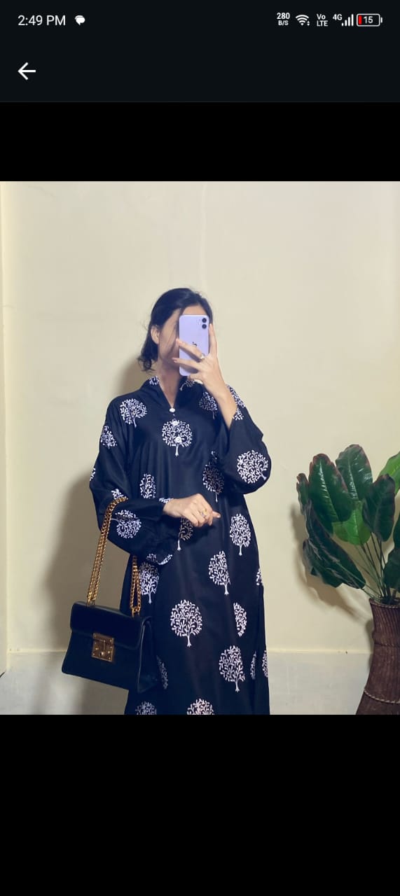 tree printed 2pcs suit