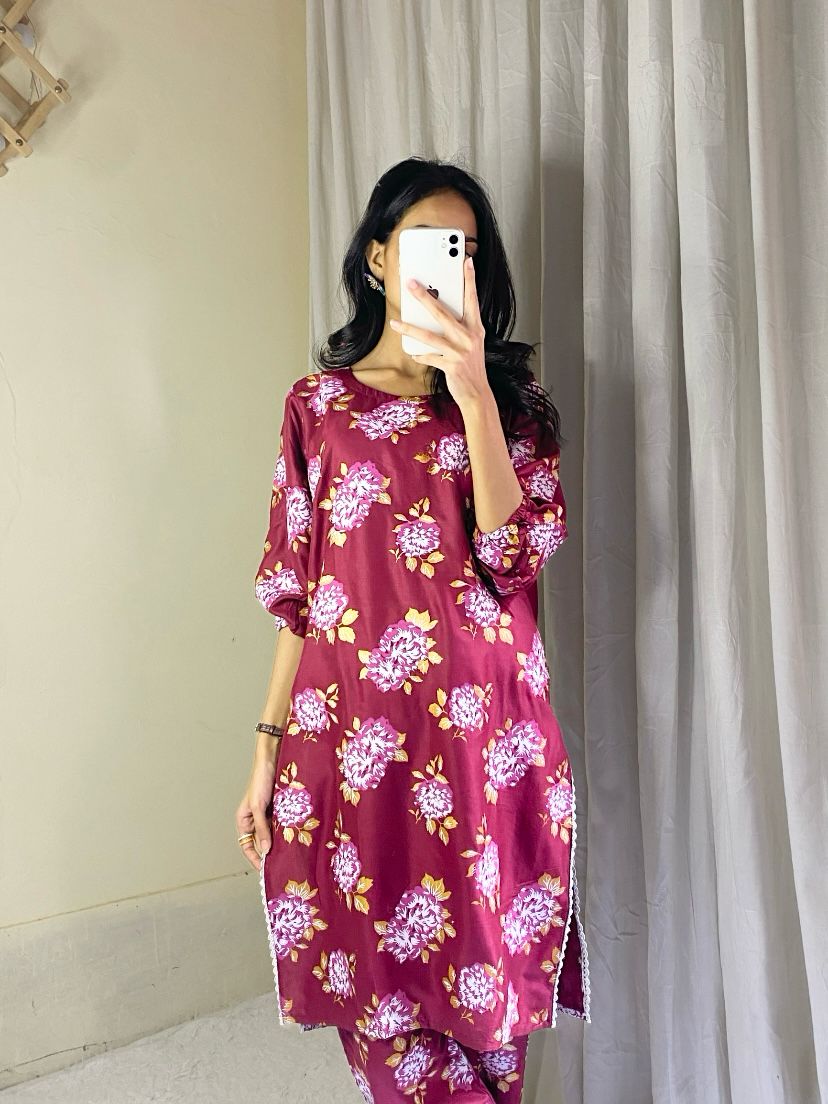 Gulaab Printed Co-Ords – Stylish Print with a Touch of Elegance