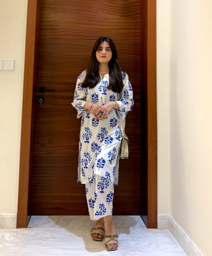 KANWAL Printed Stitched 2 Piece Suit Co-Ords