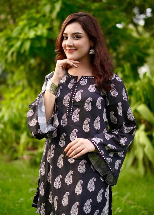 MAHRO PRINTED 2PC -{Farshi Shalwar}