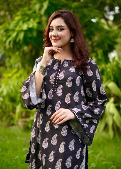 MAHRO PRINTED 2PC -{Farshi Shalwar}